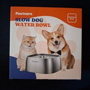NEW 4L All Stainless Steel Dog Water Bowl with Non-Slip Base